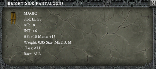 BRIGHT SILEX PANTALOONS item card